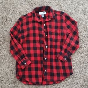 Boyfriend plaid shirt